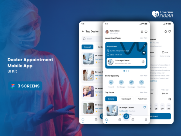 Doctor Appointment Mobile App UI Design